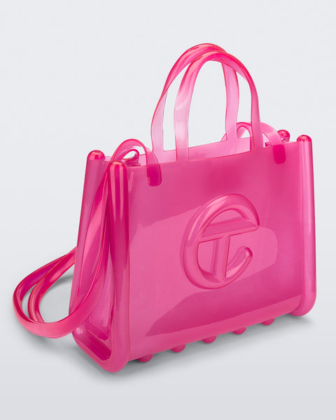 Medium Jelly Shopper / Clear Pink