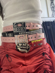 GOT BEER? Belt Buckle / Pink [LAST ONE]