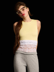 Milk Waistband Belt / White Lace [LAST ONE]