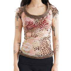 Flora Mesh Top