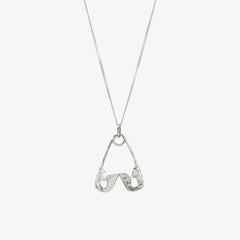 Safetypin Heart Necklace