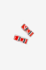 Traffic Jam Earring / Red or Blue